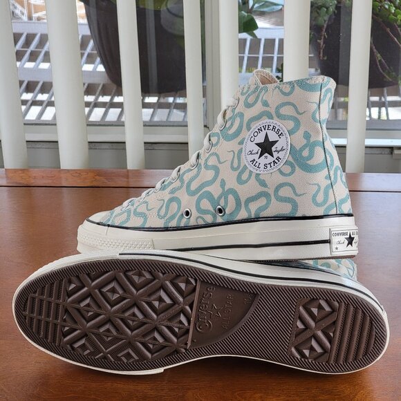 Converse Chuck 70 Hi 'Snakes' Canvas 165504C Light Green Size 10.5 Men's - Picture 6 of 13